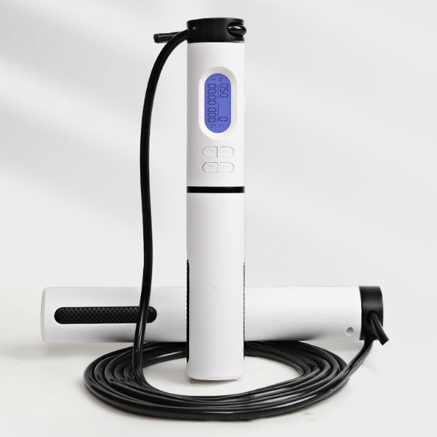Fitness Weight Loss Smart Rope Skipping Counting with LED screen and ergonomic handles.